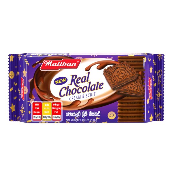 චොකලට් ක්රීම් බිස්කට් Maliban Chocolate Cream Biscuit