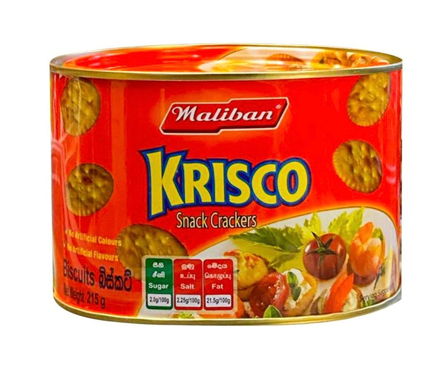 ක්රිස්කො බිස්කට් Maliban Krisco Snack Crackers 215g