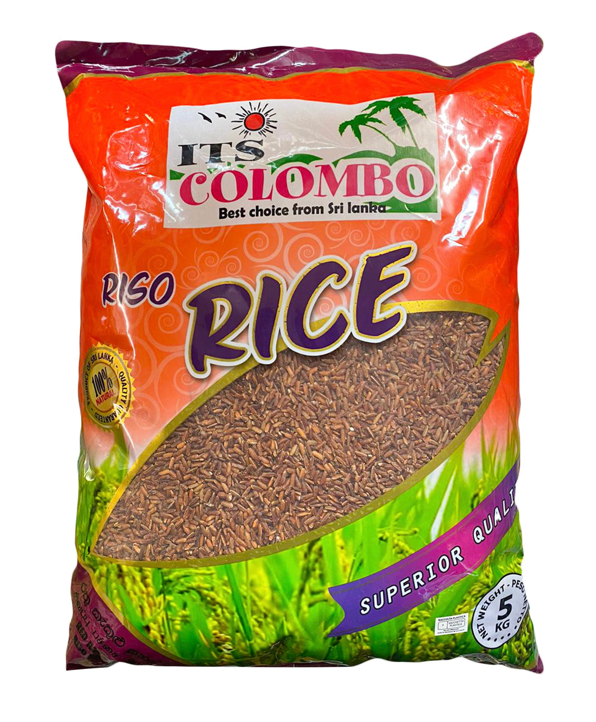 ITS Colombo රතු කැකුළු සහල් ITS Colombo Red Kekulu Rice 5Kg