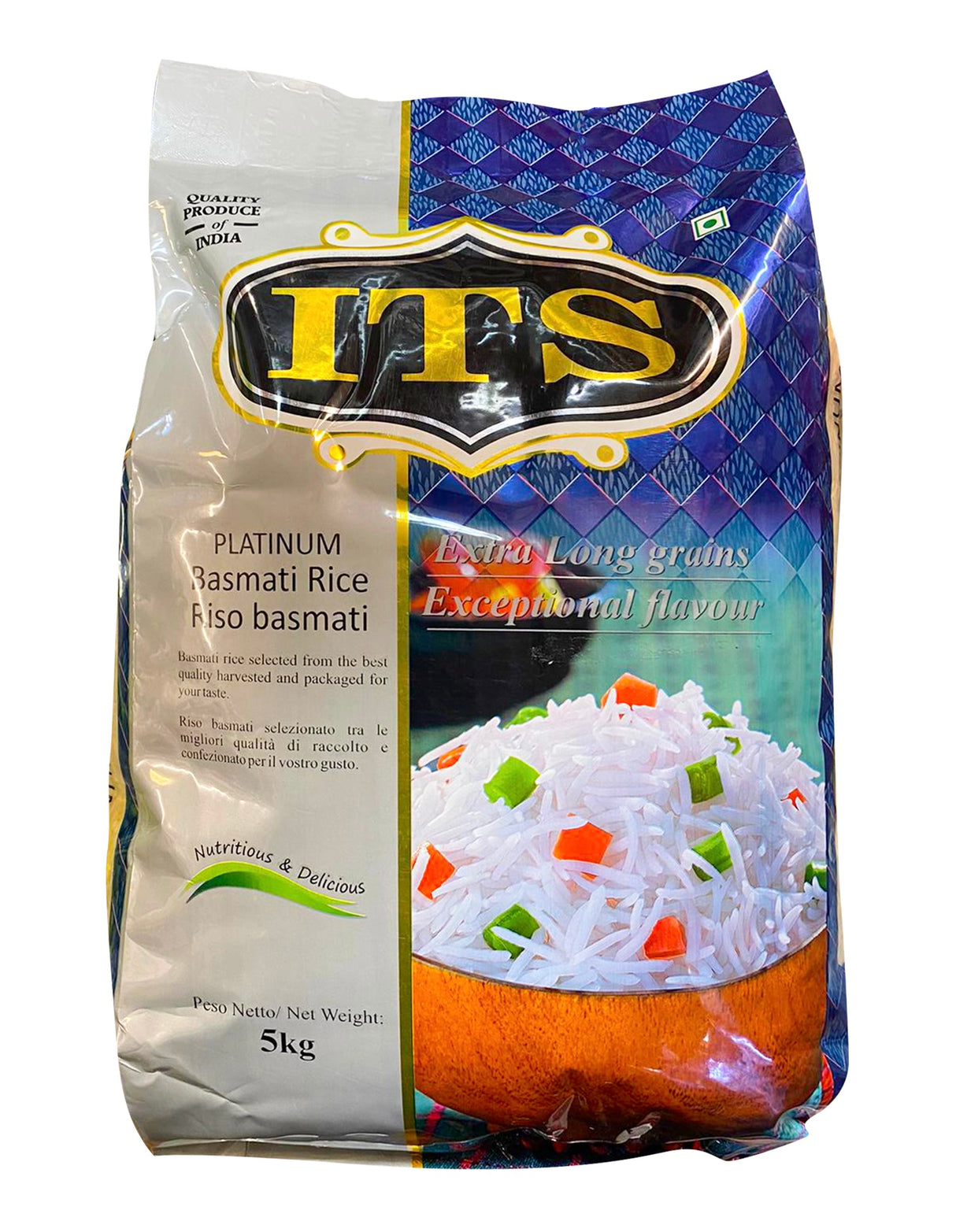 ITS බාස්මතී සහල් ITS Platinum Basmati Rice 5Kg