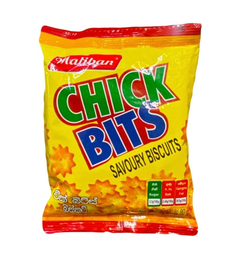 චික් බිට්ස් බිස්කට් Maliban Chick Bits 80g