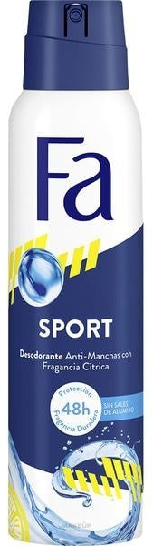 Fa Deodorante
Antitraspirante spray
FA Sport Unisex Deospray