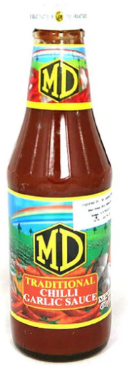මිරිස් සහ සුදුලූණු සෝස් MD Chilli Garlic Sauce 400ml