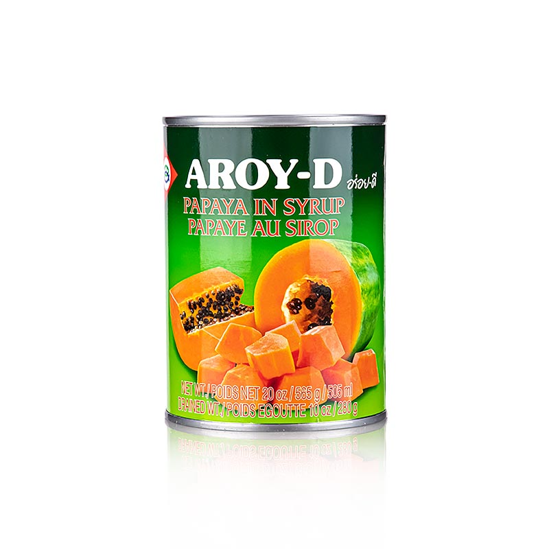 ගස්ලබු සිරප් Aroy-D Papaya in Syrup - 565g