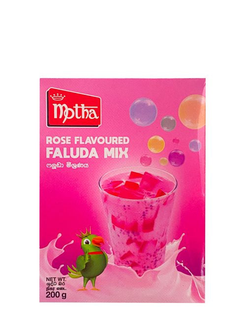 මෝතා ෆලූඩා මිශ්‍රණය                        Motha Rose Flavoured Falauda Mix 100g