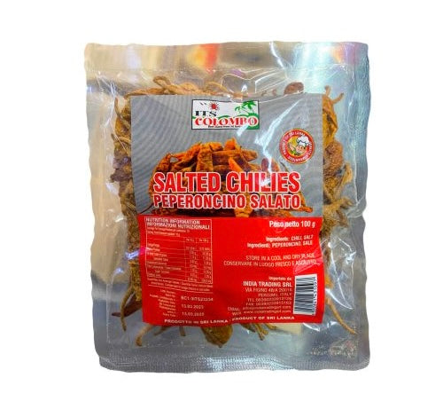 ලුනු මිශ්‍ර වියලි මිරිස්                             ITS Colombo Salted Chilies 100g