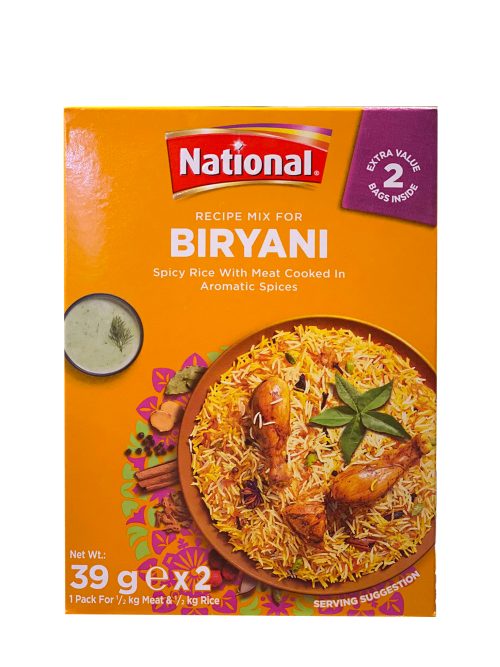 බිරියානි මිශ්‍රණය National Biryani mix 39gx2