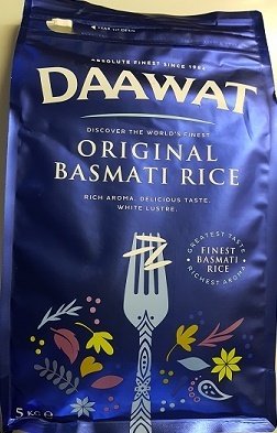 බාස්මති සහල් Daawat Original Basmati Rice (5kg)