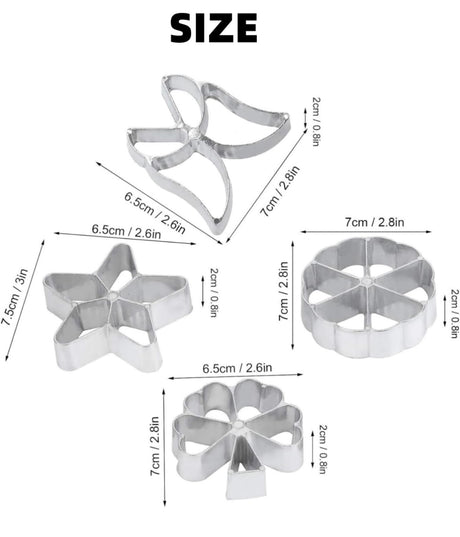 කොකිස් අච්චු Kokis Pancake Molds pieces