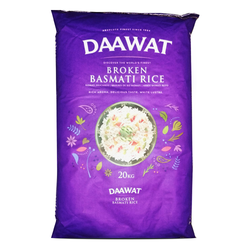 බ්‍රෝකන් සහල්                               Daawat Broken Basmati Rice 20Kg