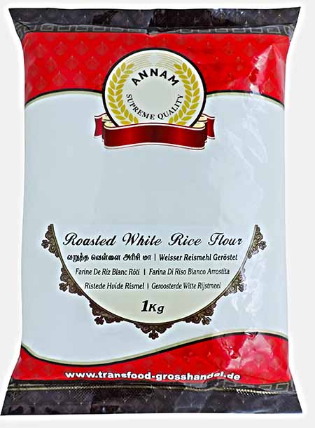 Annam බැදපු සුදු සහල් පිටි Roasted White Rice Flour 1Kg