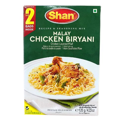 මැලේ චිකන් බිරියානි මසාලා Shan Malay Chicken Biryani Masala (120g)