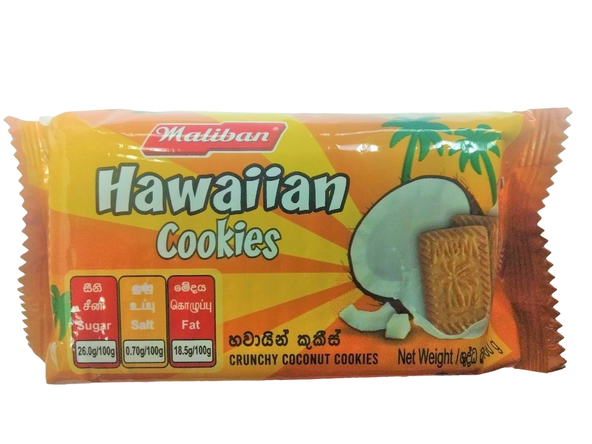 හවායින් කුකීස්            Maliban Hawaiian Cookies