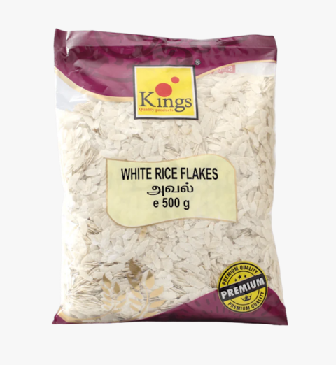 Kings හබල පෙති White Rice Flakes  - 500g