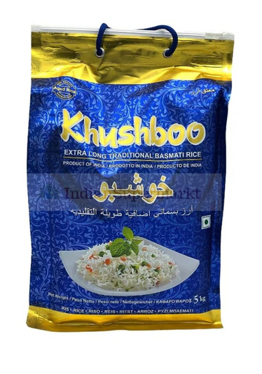 Khushboo බාස්මතී සහල්          Khushboo Extra Long  Basmati