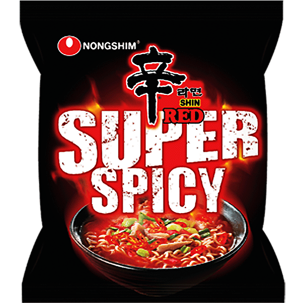 Nongshim සුපර් ස්පයිසි රාමෙන් SUPER SPICY Red Shin Ramyun 120g