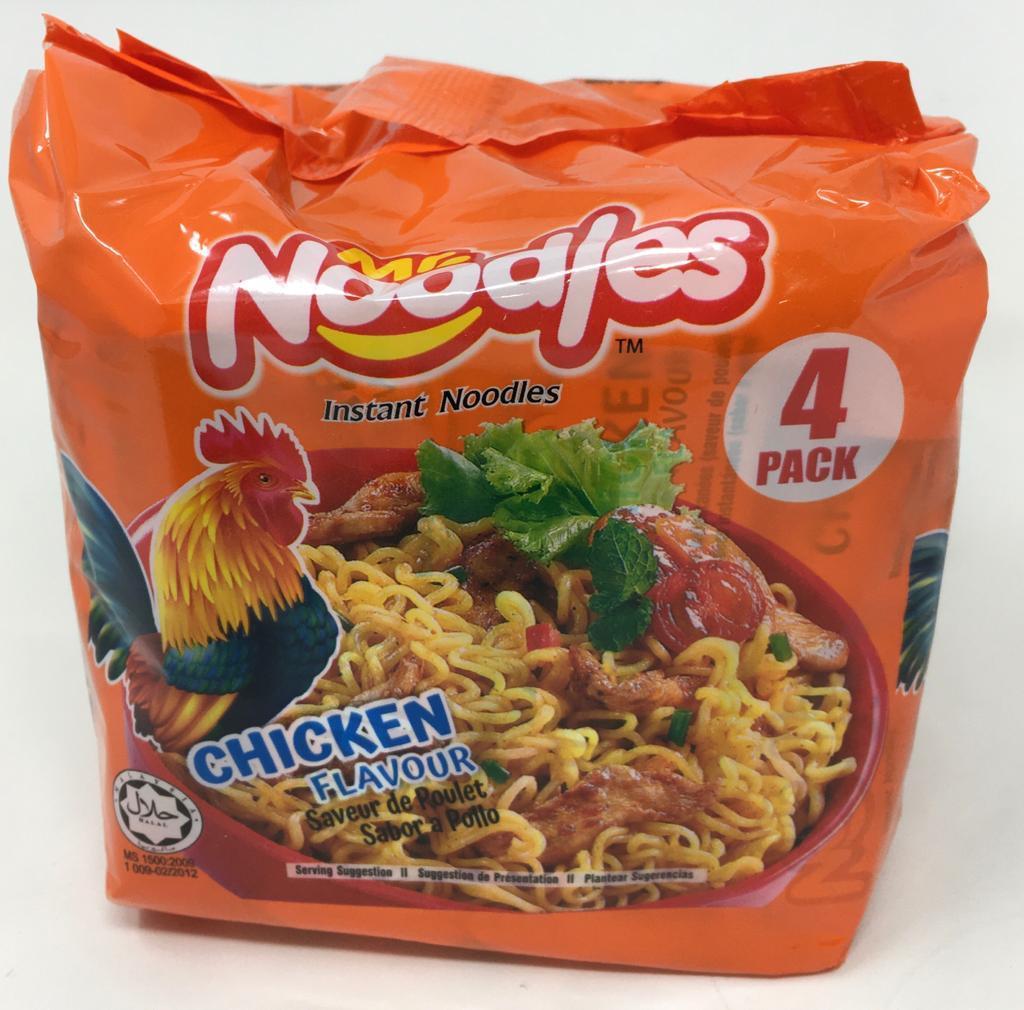 ක්ෂණික නූඩ්ල්ස්  Mr.Noodles Instant Noodle 4 Pack 280g