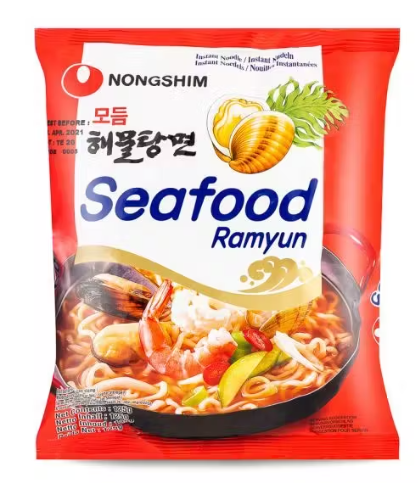 Nongshim සී ෆුඩ් රාමේන් Seafood Ramyun 모듬해물탕면 125g