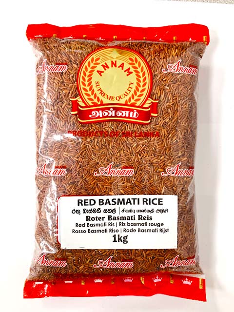 Annam රතු බාස්මති සහල් Red Basmati Rice 1Kg