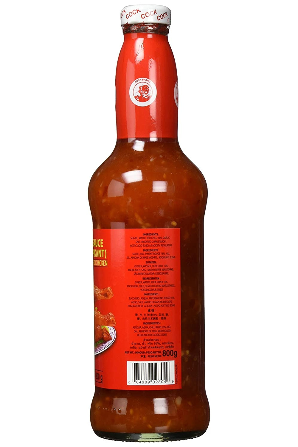 ස්වීට් චිලි චිකන් සෝස් Sweet Chili Chicken Sauce 800g Cock Asia Sauce