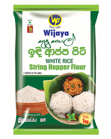 විජය සුදු සහල් ඉදිආප්ප පිටි Wijaya White Rice String Hopper Flour 1Kg